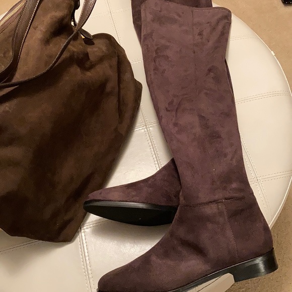 Over the knee faux suede boots - Picture 2 of 4